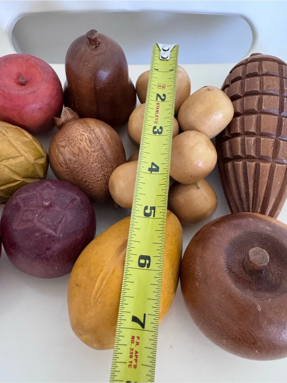 Vintage Wood Fruit Bowl Set Rustic Luxe Artisan Curated Heirloom Kitchen Decor
